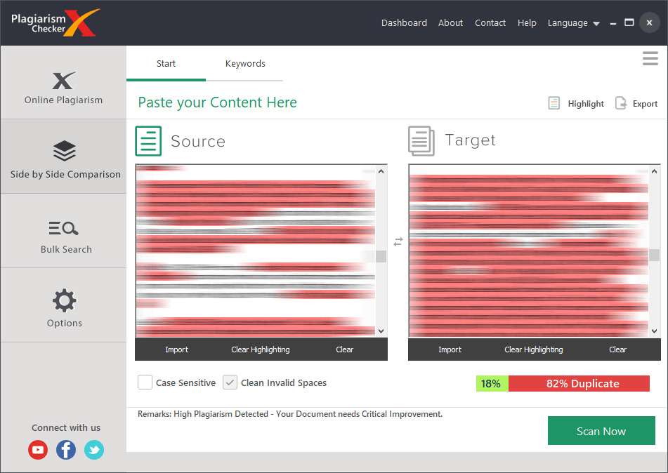 Comparison of Facebook (2019) and Instagram (2020) draft report